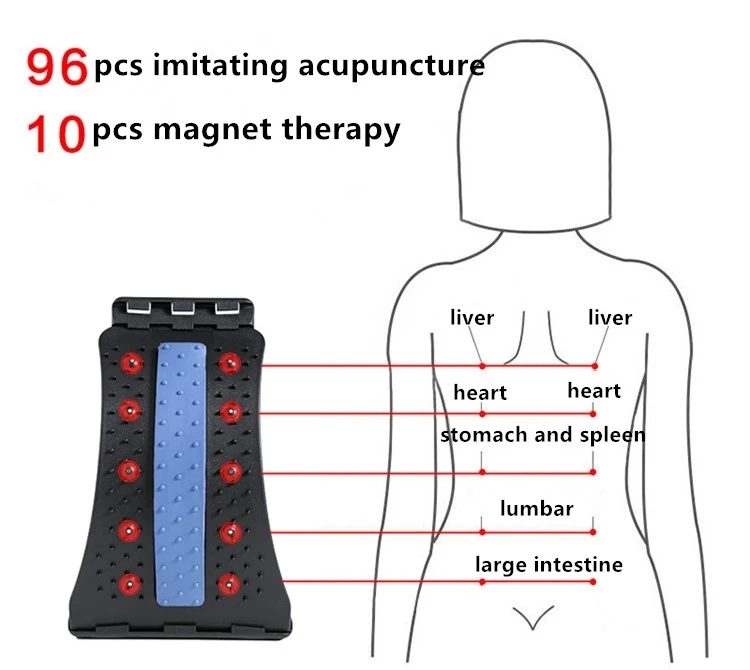 Magnetic Back Massager Pain Relieve Chiropractic Lumbar Support Back Stretcher