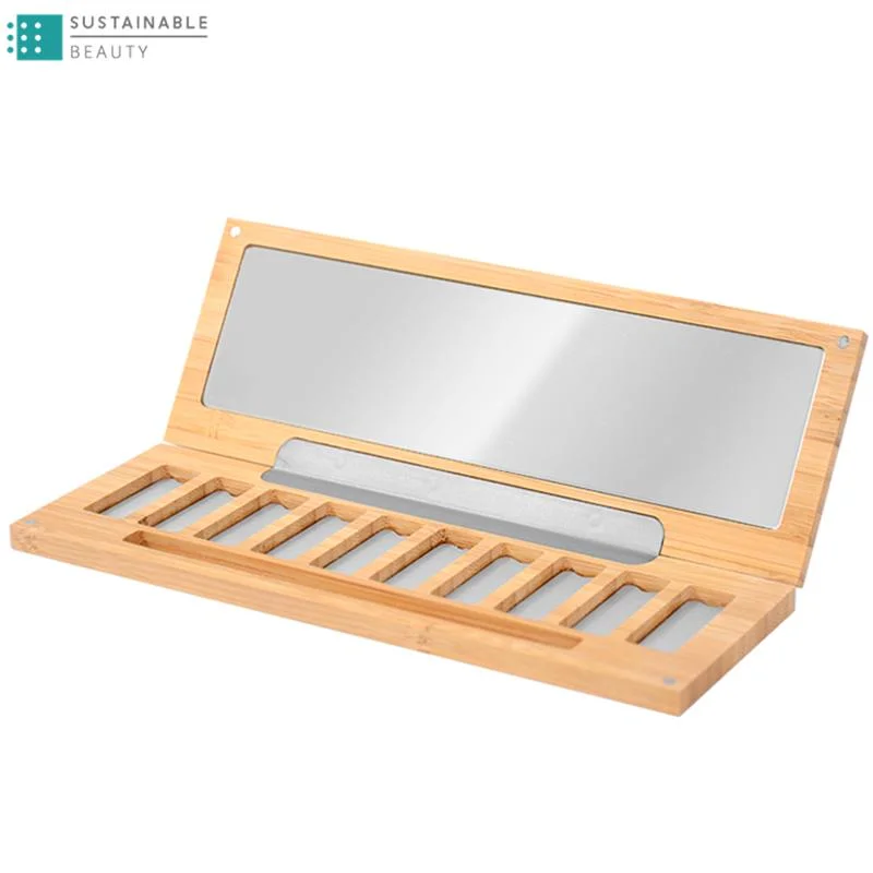 Diseño de etiqueta privada personalizada exclusivo de 10 colores Naranja Rosa Oro Caja de embalaje de paleta vacía de recipiente de la sombra