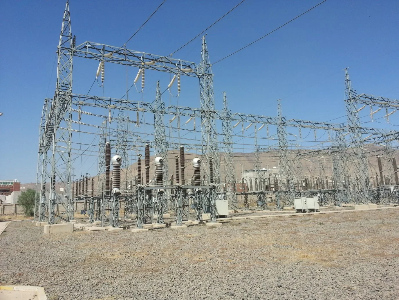 33KV-500KV de la línea de transmisión eléctrica de acero estructural de la subestación de energía