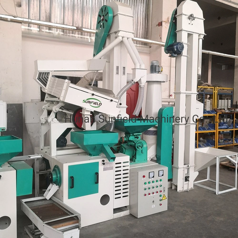 Top Manufacturer Selling 600-800kg Full Automatic Multi-Functional Rice Milling Machine Mini Rice Milling Machine Combined Huller and Rice Machine