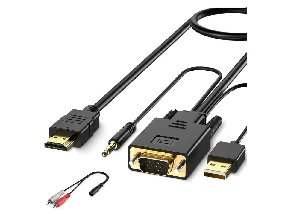 1080P VGA to Hdmii Converter with Audio and USB Cable