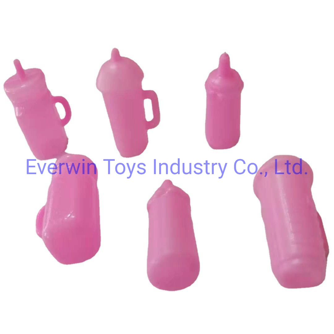 Plastic Toys Plastic Doll Accessory Feeding Bottle for Baby Doll
