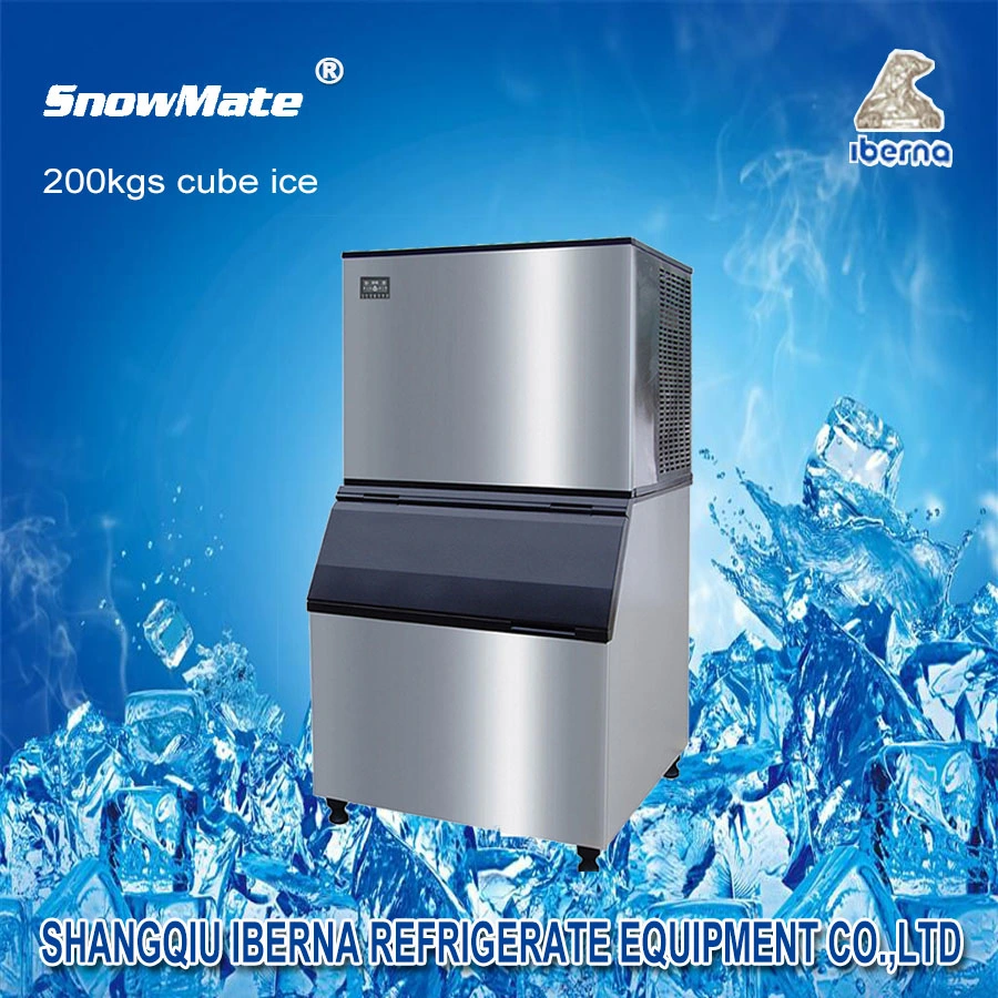 200Kgs Cube máquina de gelo que podem ser usados em ambientes de alta temperatura