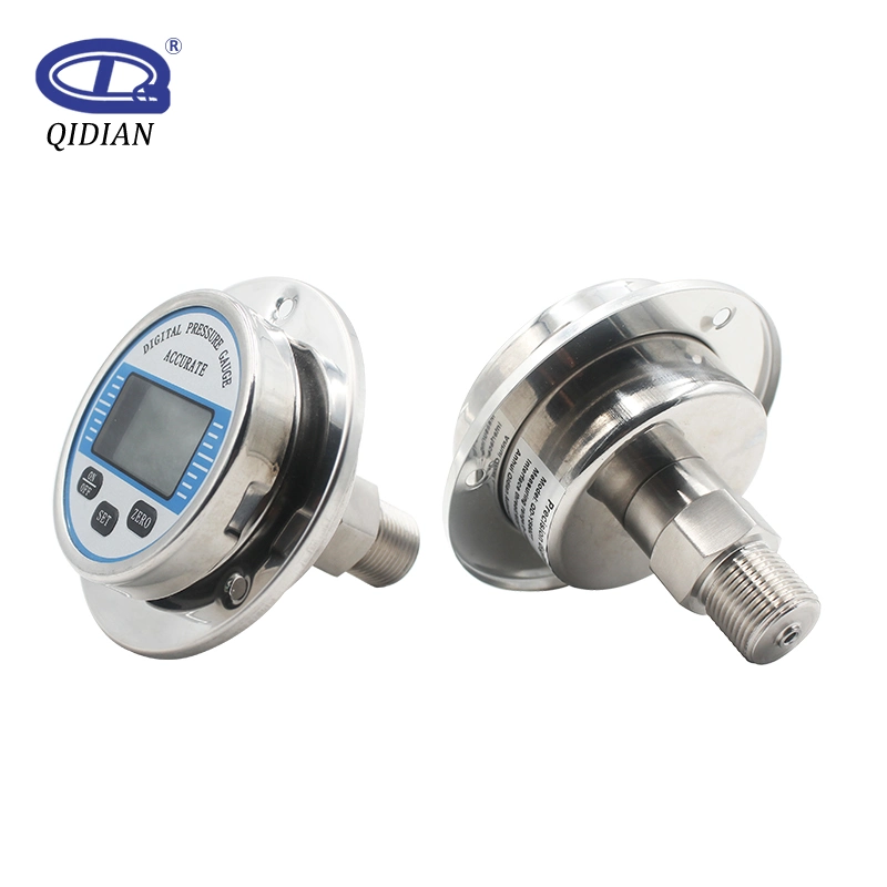 SS304 Ss306 Stainess Steel LCD Digital Pressure Gauge Air Water Pressure Gauge