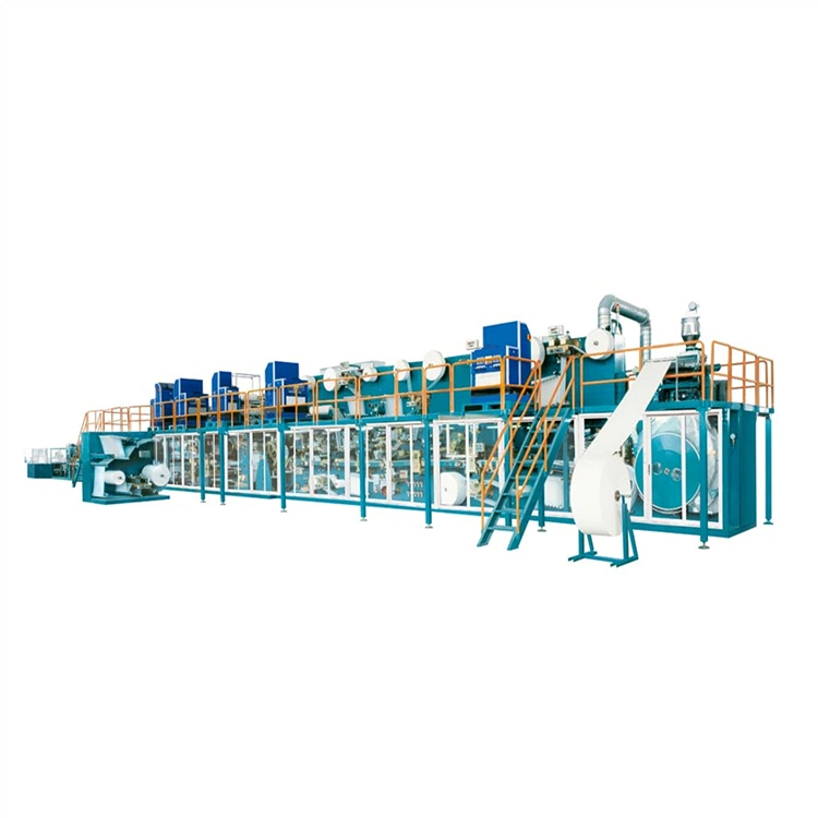 500PCS/Min T Shape Waistband Baby Diaper Making Machine China Machinery Production Line