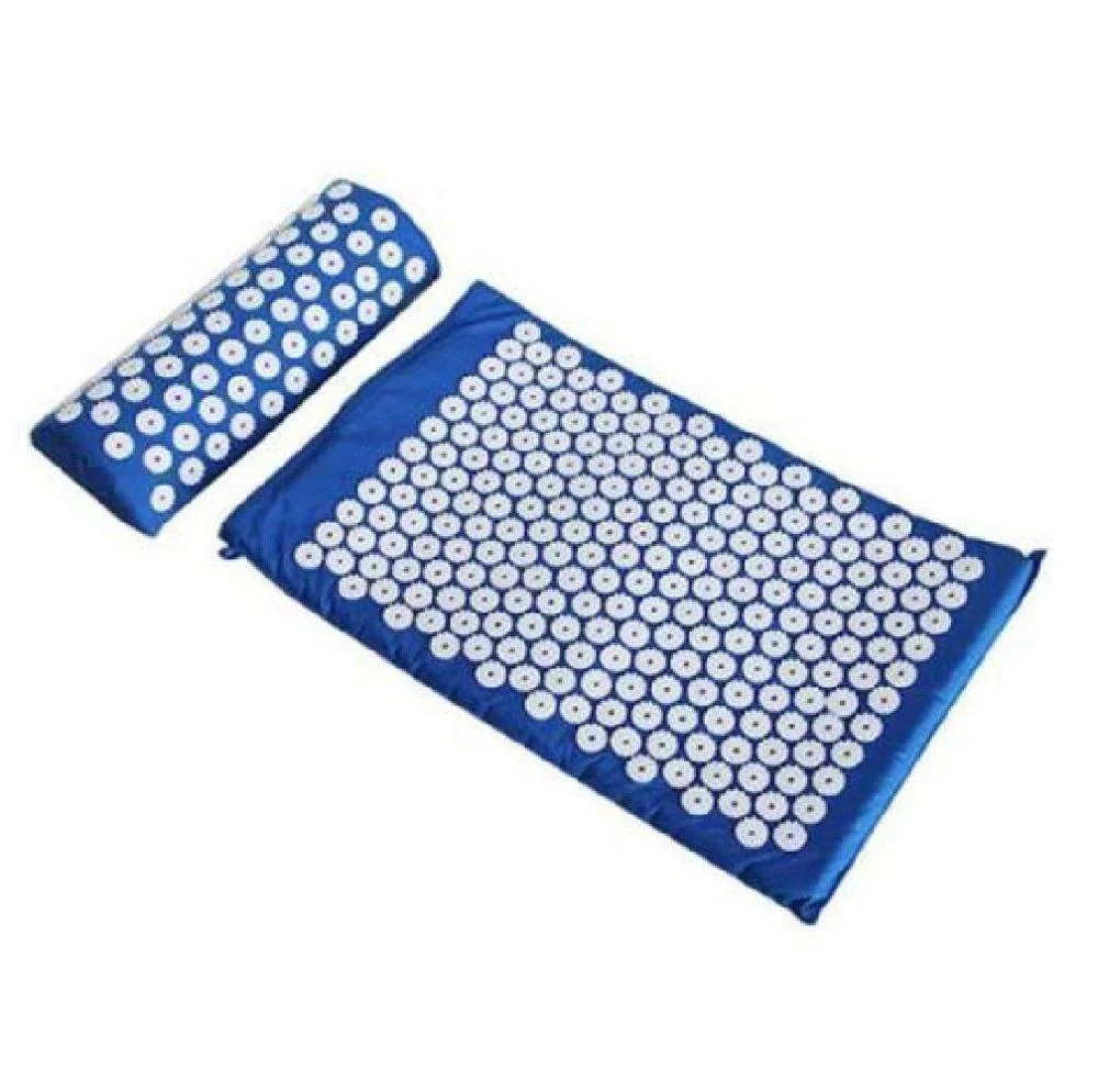 Withacupuncture Neck Pillow Body Pain Relief Acupressure Mat and Pillow Set