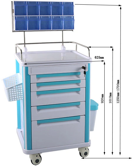 Krankenwagen Anästhesiesystem-Wagen Anästhesiewagen ABS-Trolley MST-At625-2