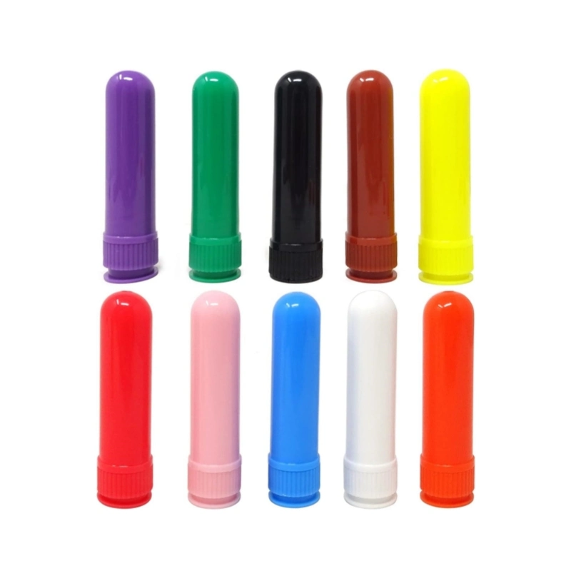 Customized Logo Good Quality Colored Cool Oil Blank Nasal Inhaler Plastic Tube