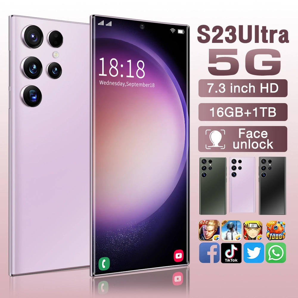 Wholesale/Supplier S23 Ultra 5g Smart Phone Manufacturer OEM Android 13 Mobile Phones