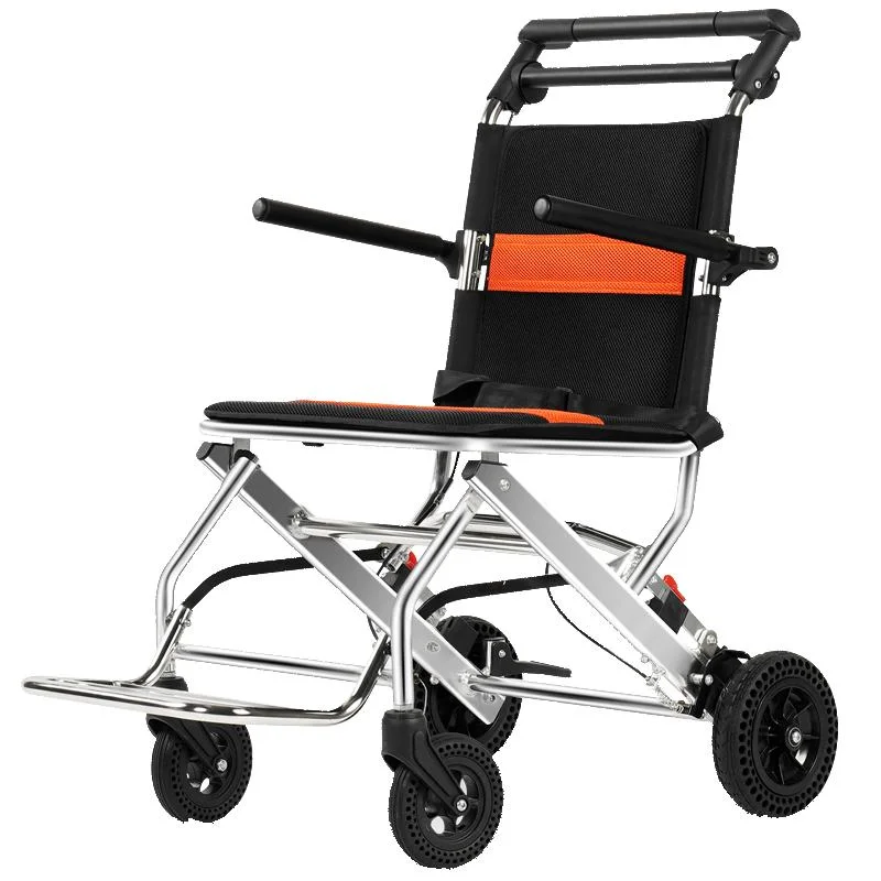 2023 Travel Elderly Medical Products Ultra-Light Weight Aluminum Fold up Wheel Chair