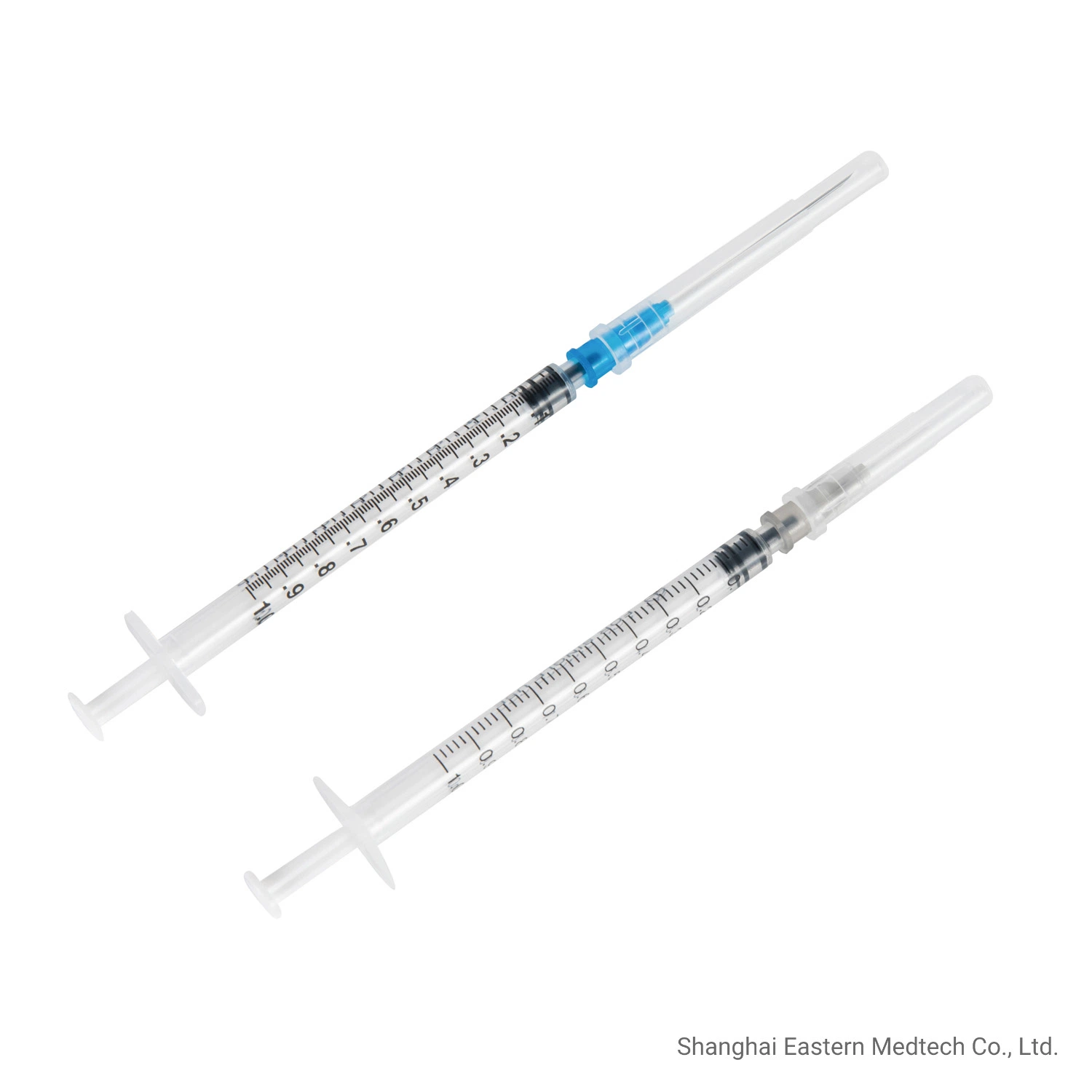 Hospital Instrument Plastic Material Disposable Safety Professional High quality/High cost performance  with Fixed Needle 1ml Vaccine Syringe
