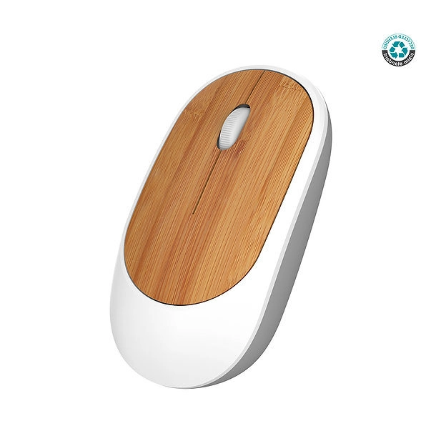 Promotional Gift Recycled ABS Bamboo Wireless Mouse