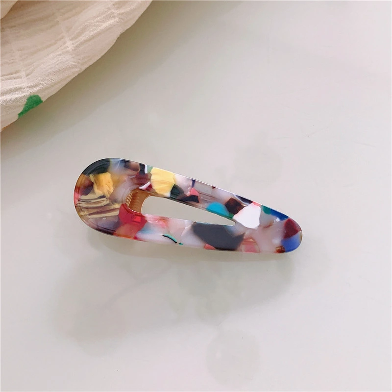 Cute Hair Clip Fancy Acrylic Colorful Hair Pin for Daily Decorate