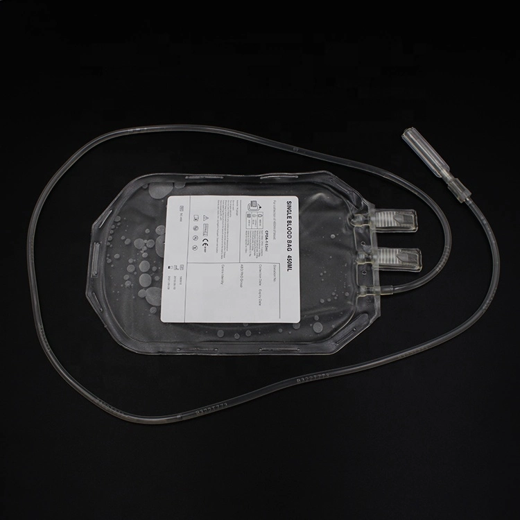 Disposable Double Blood Bag with Needle Protector/Collection Tube/Double Blood Bag