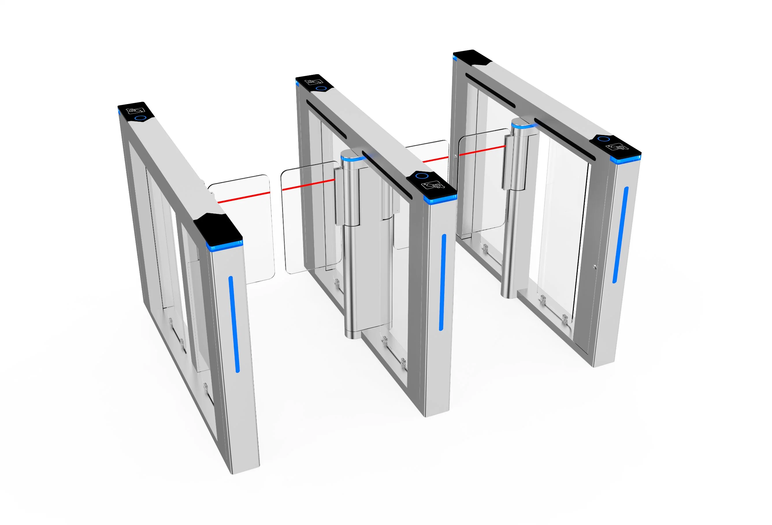 Swing Barrier Gate Servo Motor Swing Barrier Gate with Qr Code Reader Automatic Sliding Gate