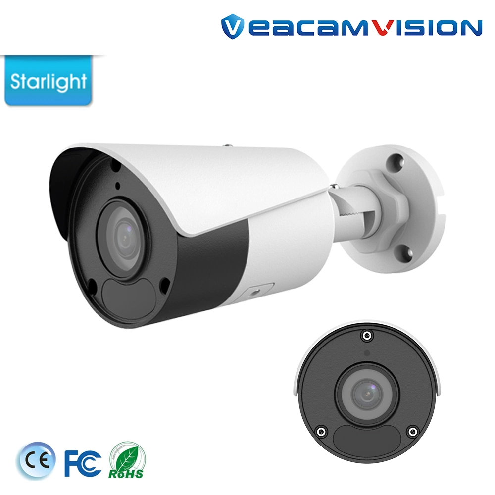 Mini Starlight IR Bullet IP Camera Mic SD Card PoE CCTV