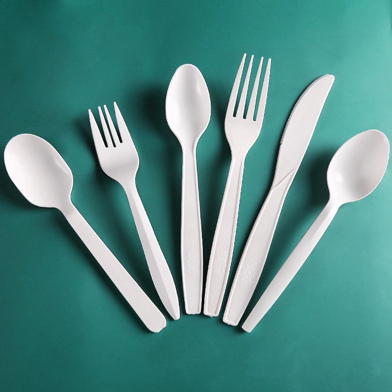 100% Bio Disposable Custom Cpla Cookware Cutlery Sets Individually Packaging 100% PLA Tableware for Restaurant Party