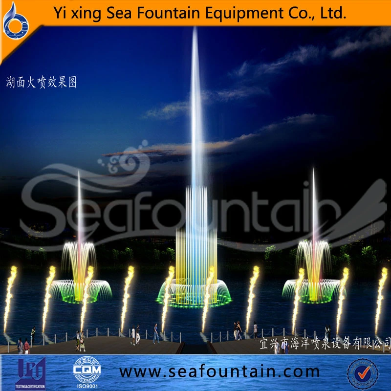 LED Light Decorative Seafountain Design Lake Floating Fountain