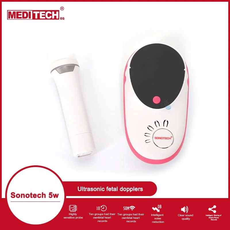 Wireless Pocket Color Fetal Doppler Home Use Handheld Obstetric Ultrasound for Pregency