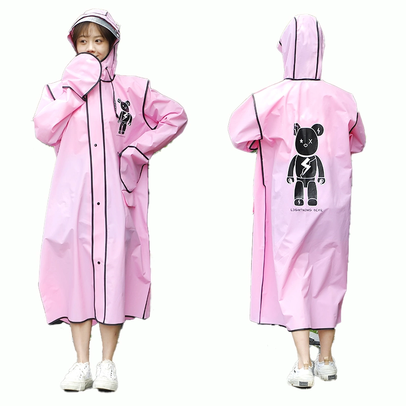 Mota de ciclismo de moda Caminhadas impermeável Coat EVA Rainwear adulto Impermeável