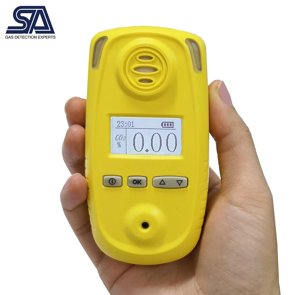 Infrared CO2 Gas Detector Battery Operated Carbon Dioxide Detector, Monitor CO2 Analyzer