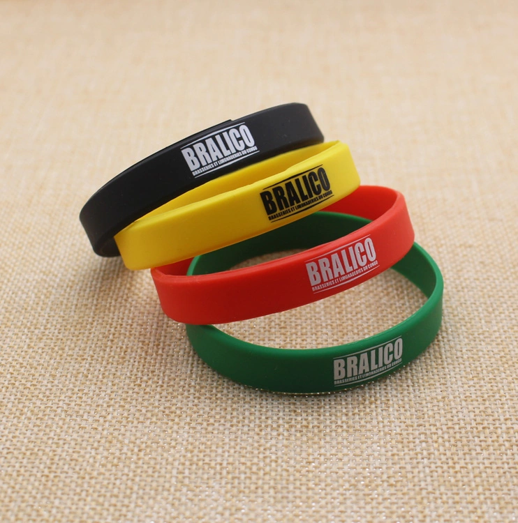 Cheap Custom Colorful Silicone Wristband Promotion Silicone Braclets for Gifts