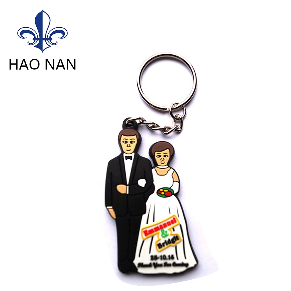 Wholesale/Supplier Embossed PVC Logo keychain for Promotional