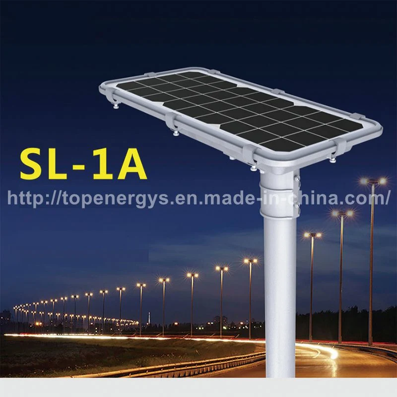 15W 160lm/W All in One Integrated IP66 Lithium Battery Solar LED Street Light
