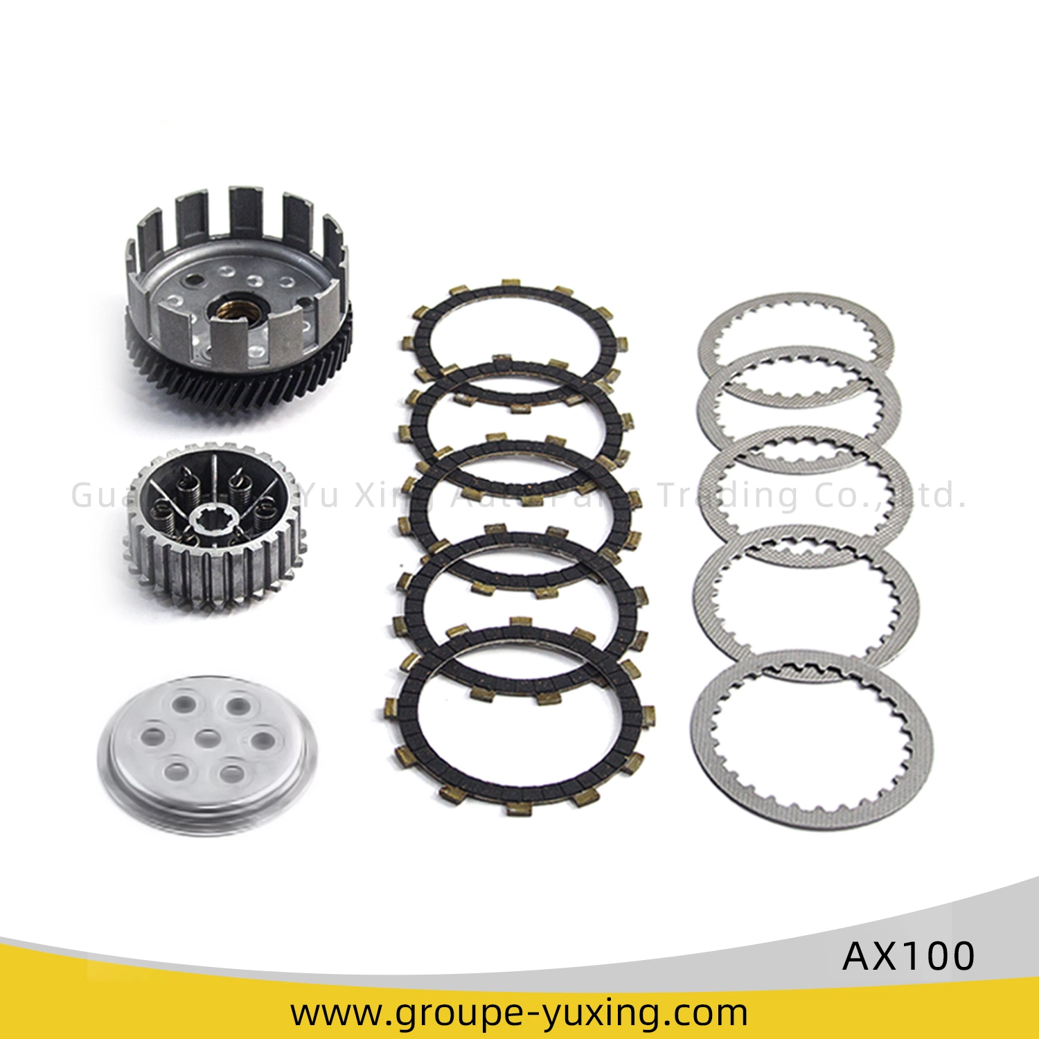 Hingh Qaulity Aluminum Alloy Motorcycle Engine Spare Parts Motorcycle Clutch with Clutch Plate