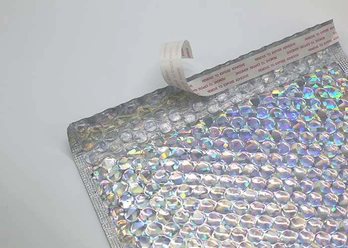 Rainbow Laser Film Bubble Mailer Wholesale/Supplier Metallic Bubble Mailer with High quality/High cost performance 