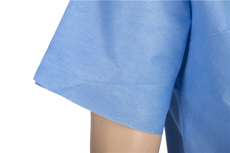 PP SMS 30GSM 45GSM Nonwoven Scrub Suit Sets Hospital Disposable Medical Isloation Gowns for Patient