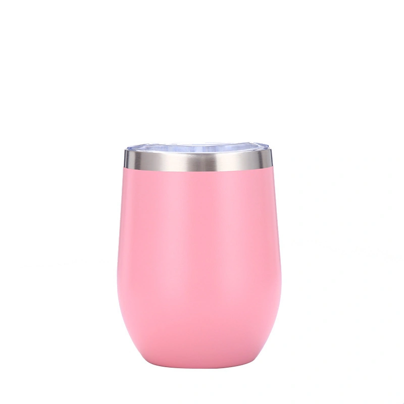 Amazon 12 Oz Stainless Steel Eggshell Mug Inner and Outer 304 Double-Layer Vacuum Insulated Egg American Belly Cup