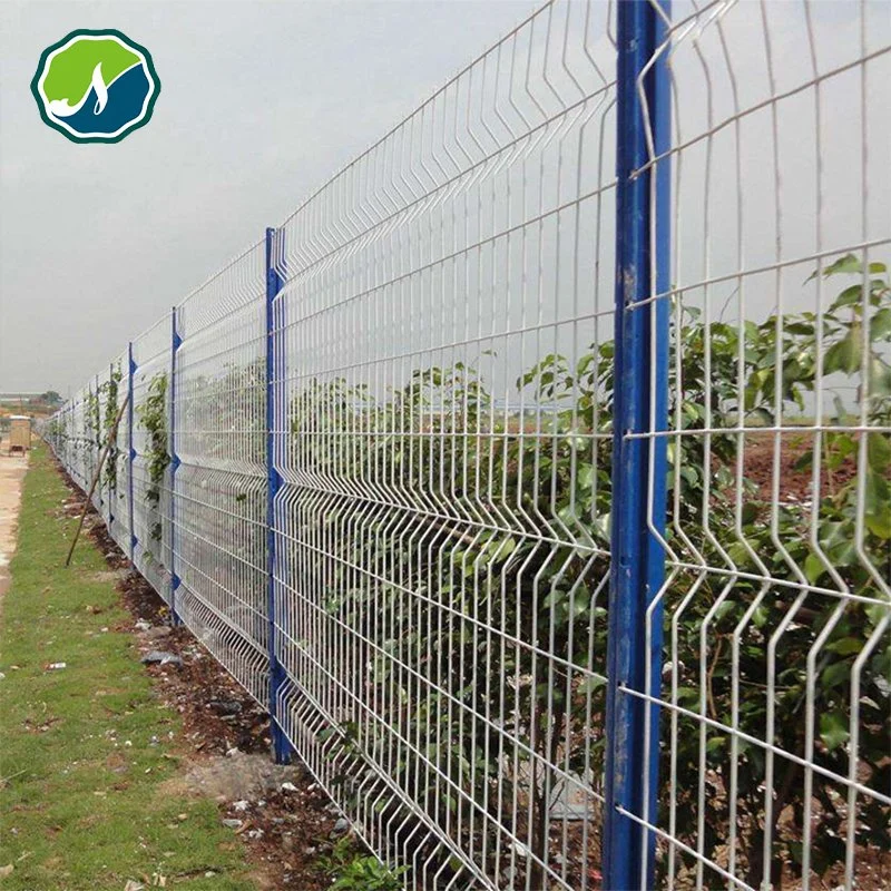 Fence Panels for Solar System PVC Coated Galvanized Wire Mesh Protection Rail