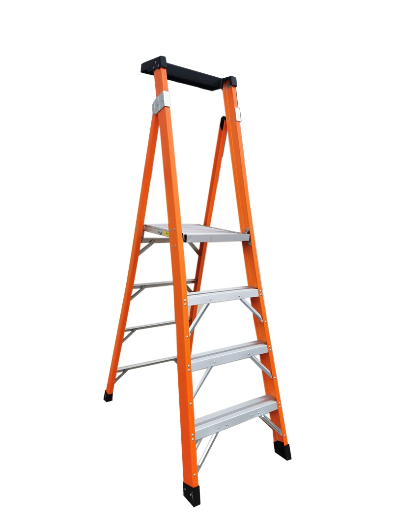 Top Quality Step Components Single-Sided Safety Fiberglass Ladder