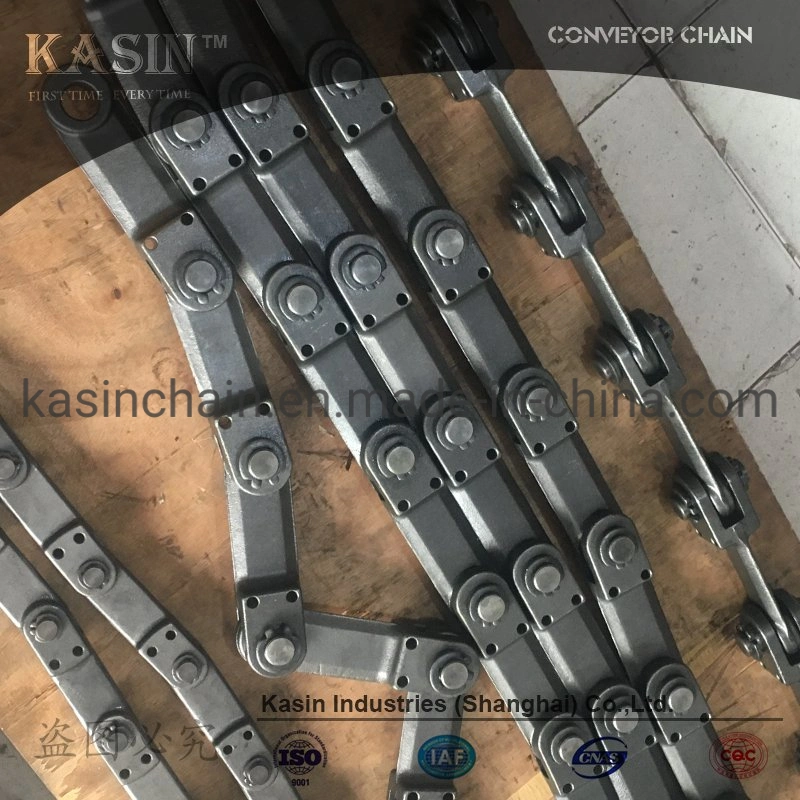 Conveying System Transmission Parts High Tensile Forged Chain with Pitch 102 Conveyor Link From Kasin Factory Made in China