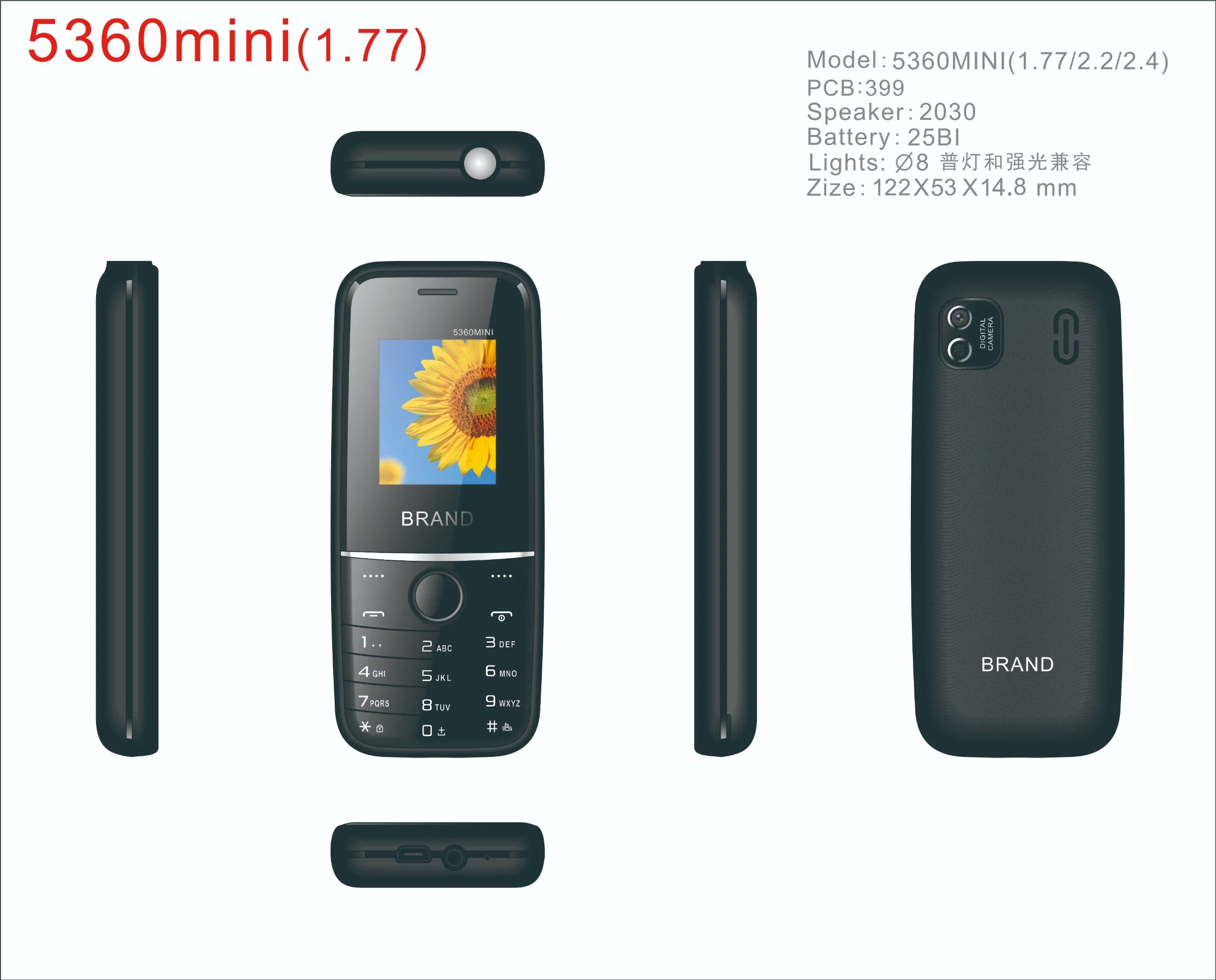 4G Mobile Portable User Reliable, with 1800amh Battery and Camera, FM. etc