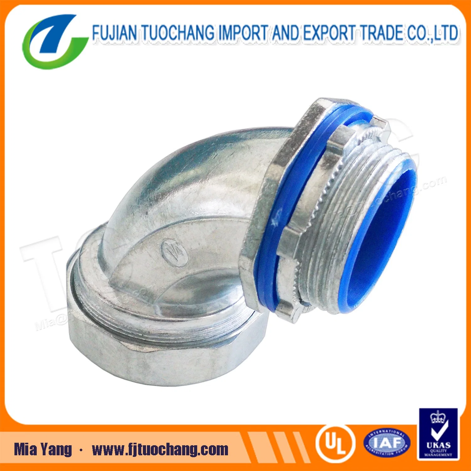 Plastic Gasket Metallic Elbow Rigid Liquid Tight Connector