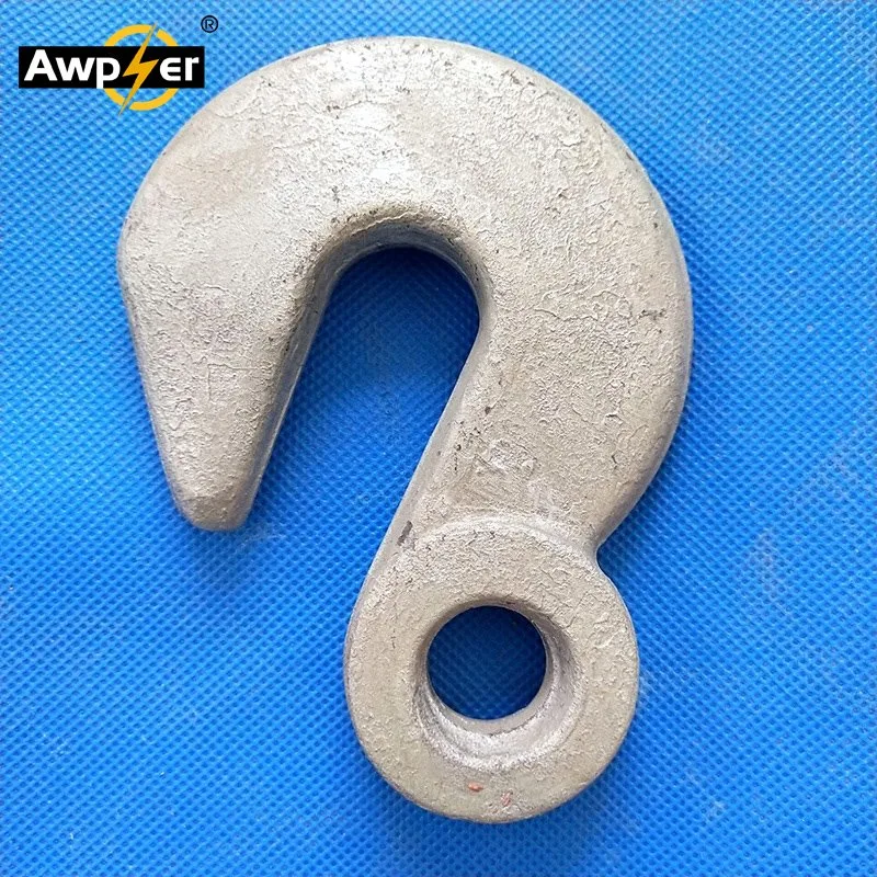 Hot DIP Galvanized Forged Steel Carbon Steel Ball Hook Ball End Cable Hook of Electric Power Fittings