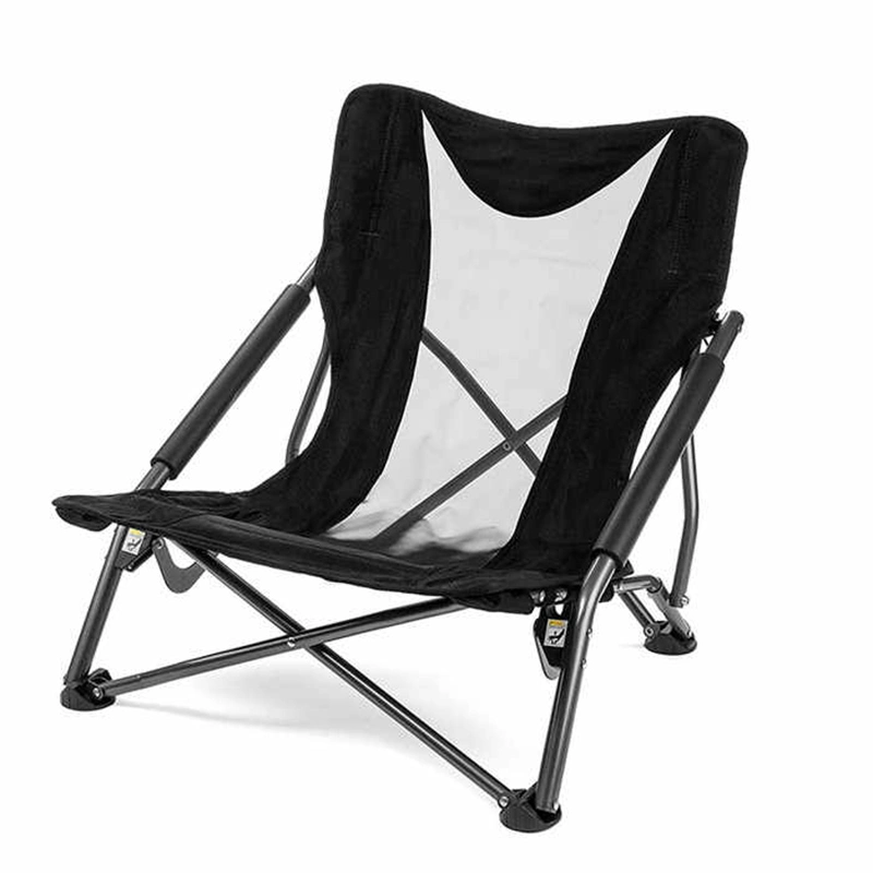 Exterior Recliner tela de acero tubo redondo Foldable Playa portátil Presidente