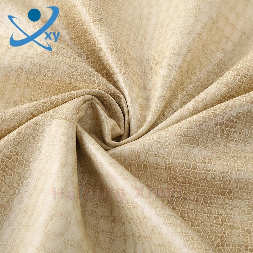 Leather Factory Wholesale/Supplier Fashion Artificial Padded Suede PVC Synthetic Fabric Designer Leather Upholstery Fabric for Shoes