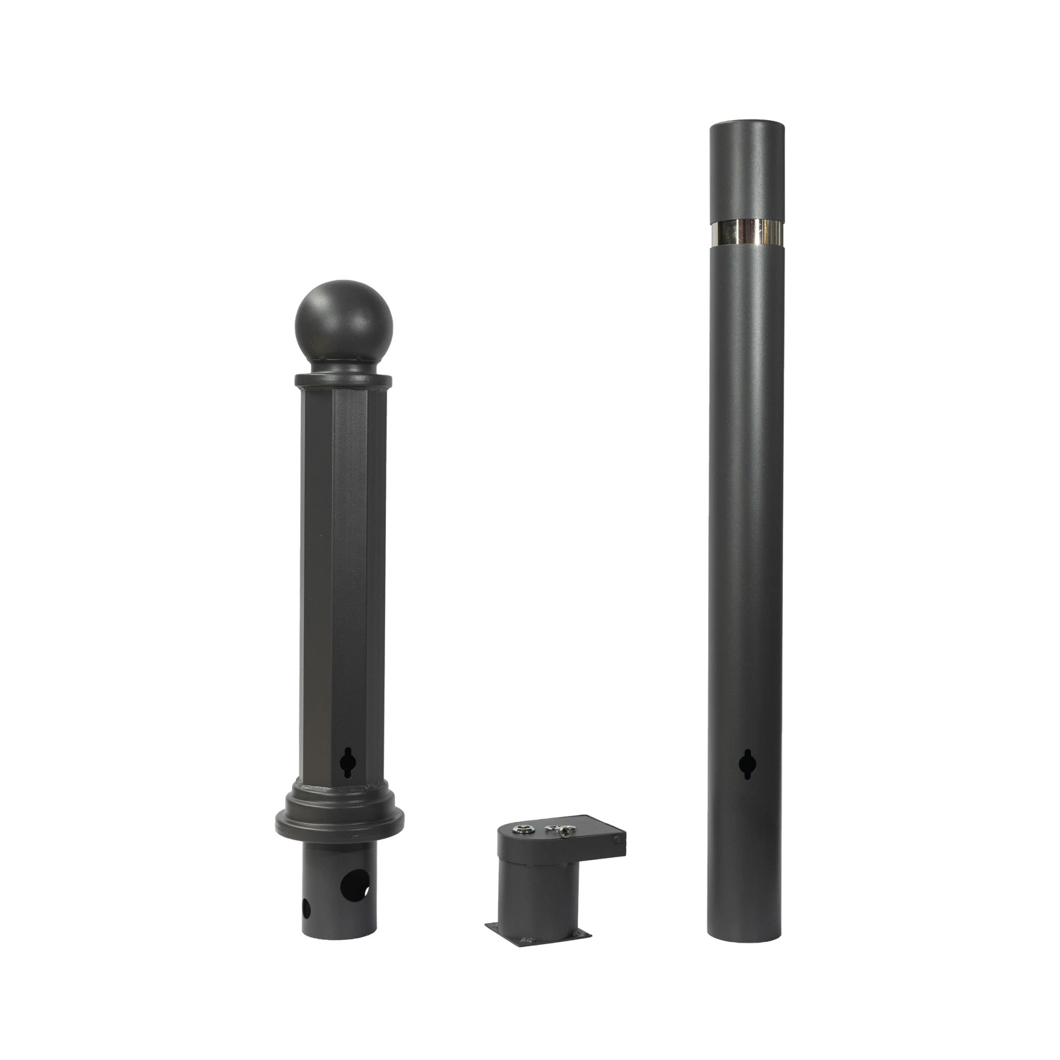 OEM Manual Bollard Security Road Parking Post Manual Key Stainless Steel Flexible Traffic Bollard