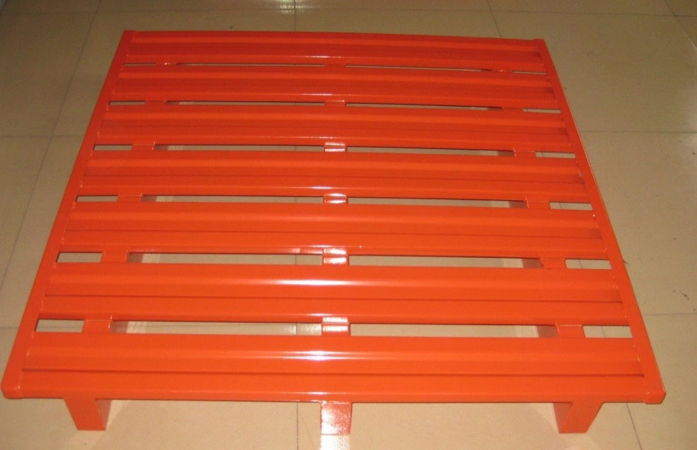 Galvanized Q235B Steel Metal Pallet for Warehouse Rack in China.