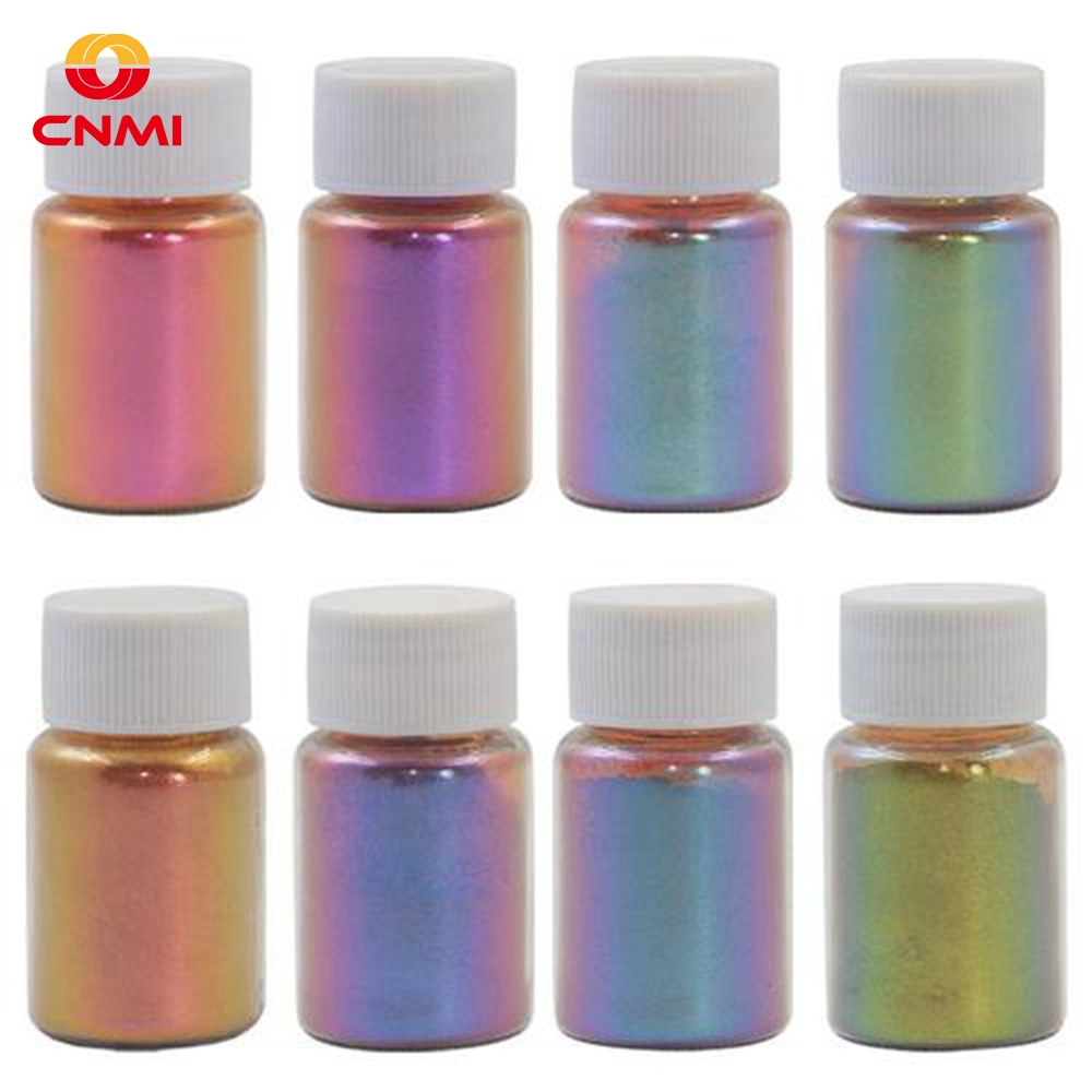 CNC 10g/bag Epoxy Resin ColorShifting Powder ألوان مختلفة Chameleon Pigment Car Powder Chameleon Pigment for Eye Makeup