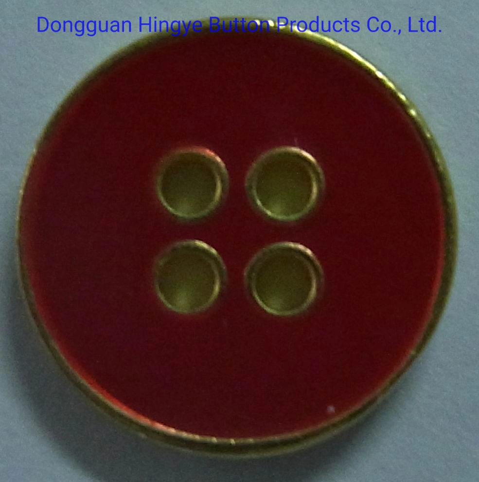 Fancy Zinc Alloy Metal Enamelled Sewing Holes Button