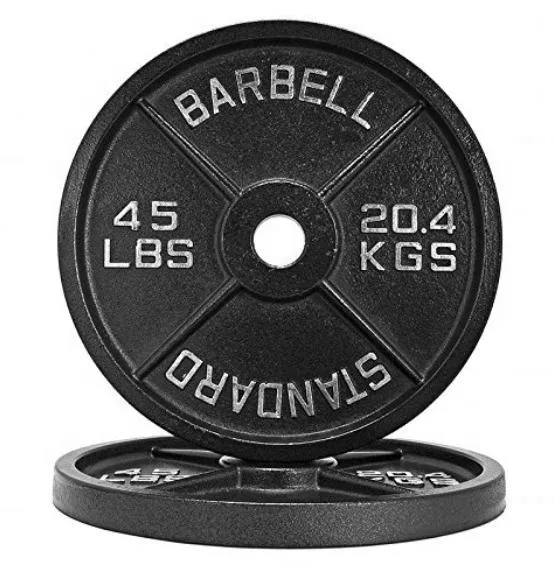 Wholesale/Supplier Plate Cast Iron Bumper Plates Customs Data 45lb for Bodybuilding Gym Weightlifting Powerlifting