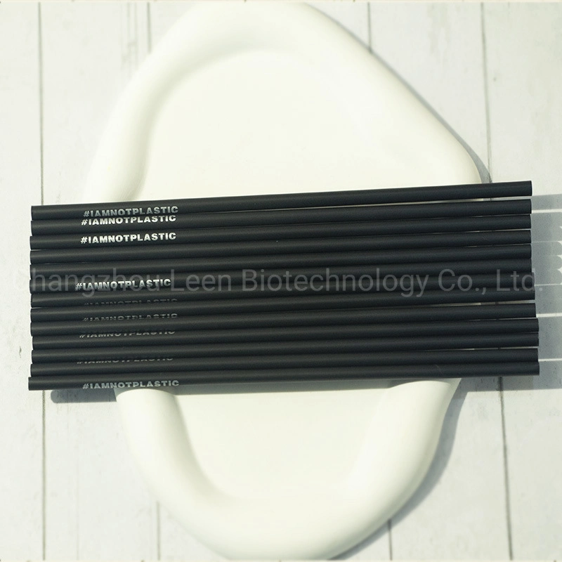 Eco Friendly Biodegradable Compostable Colorful PLA Straw Customized Logo 12*230 6/8*200mm Factory Price