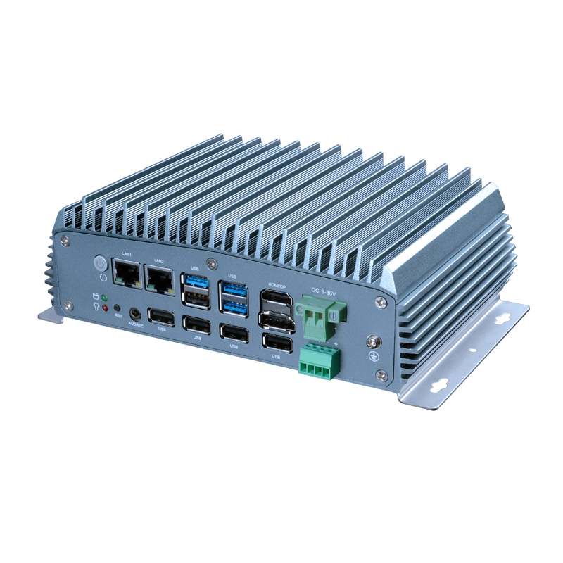 6COM 2LAN Aluminum J6412 Embedded Computer Fanless Industrial Mini PC