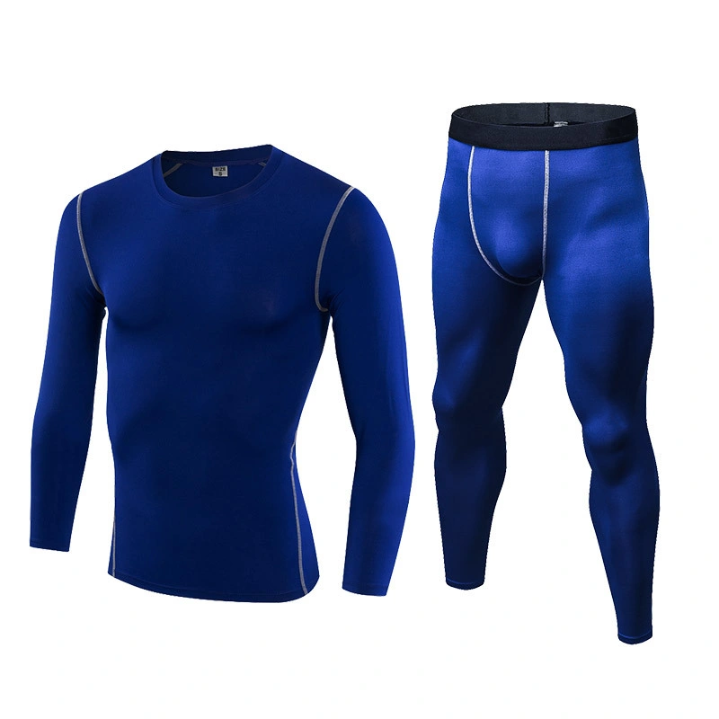 Combinaison de sport pour Homme maillot de sport à séchage rapide/Collants ensemble 2 pièces vêtements de fitness Entraînement en plein air vêtements de gym vêtements de football/baseball