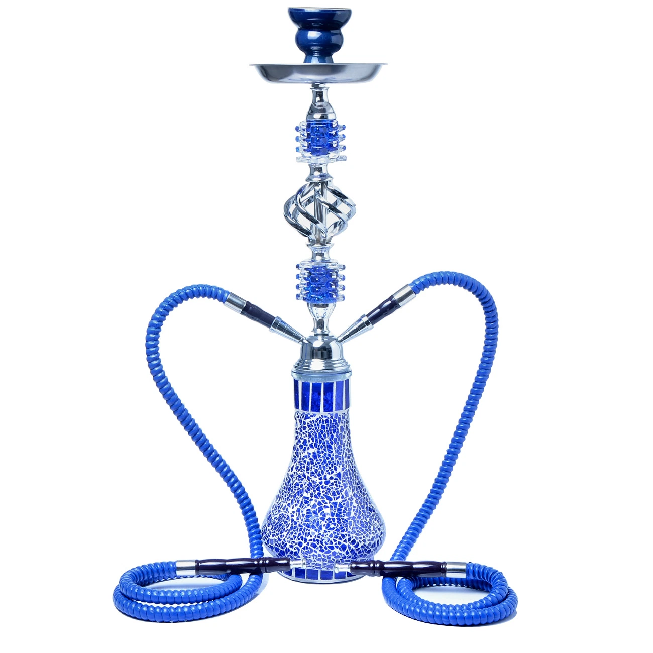 Los fabricantes de tubo doble narguile Shisha Hookah Sheesha vidrio mosaico Chicha