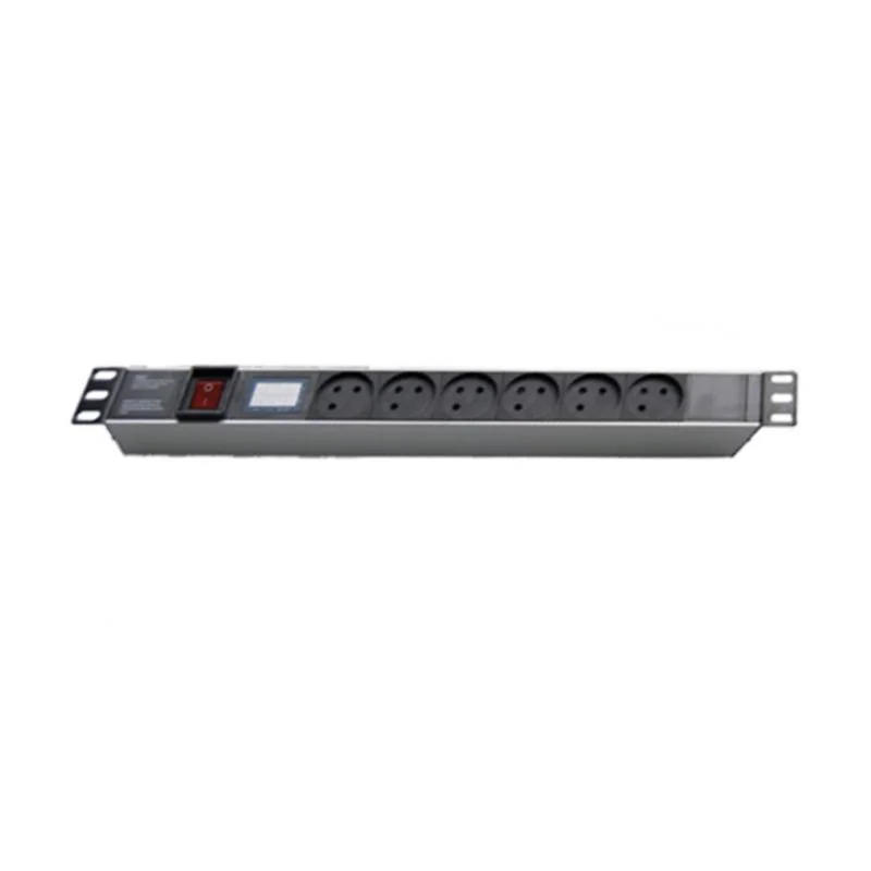 6 Ports Israel PDU with One Light Surge Protection for Vertical Horizontal Rack
